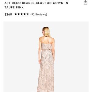 Adrianna Papell Art Deco Bridesmaid Dress